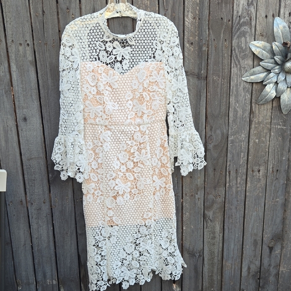 Free People Dresses & Skirts - Free People Lace Overlay Dress